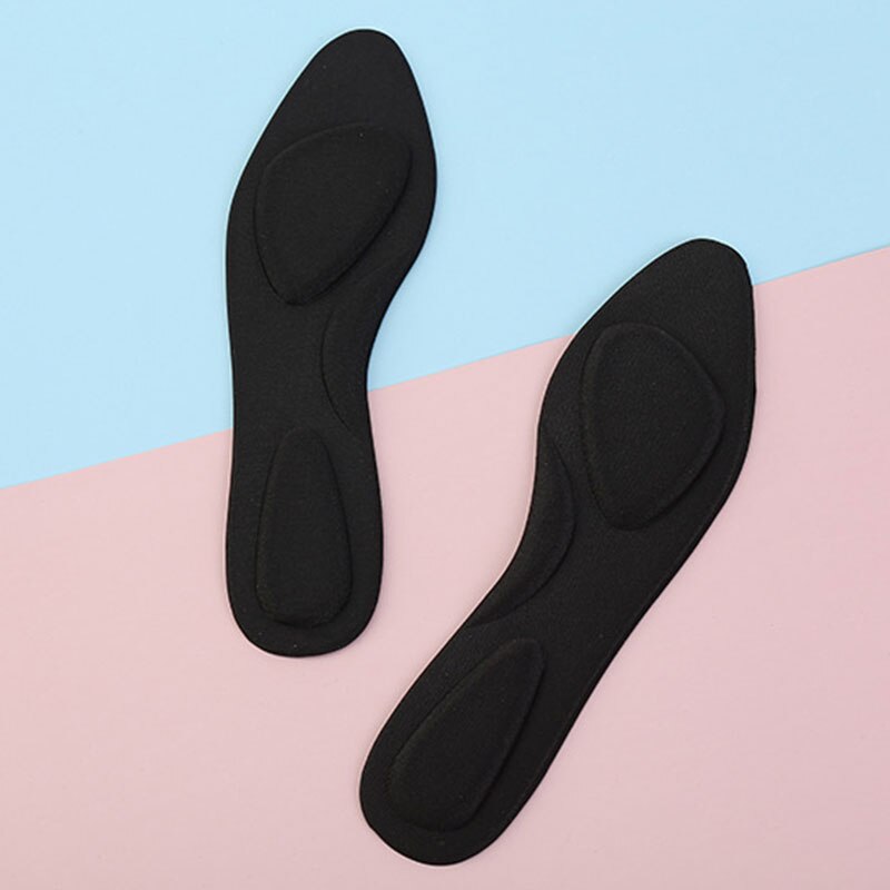 Plantillas ortopédicas con espuma viscoelástica 4D flocado, plantillas ortopédicas con arco para zapatos, suelas planas para pies, suelas ortopédicas para cuidado de zapatos