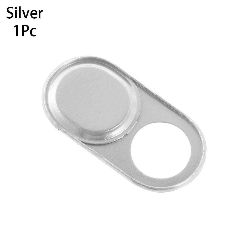 1/3 Stuks Universele Metalen Webcam Cover Camera Slider Sluiter Privacy Beschermen Sticker Voor Laptop Tablet Telefoon Ultra Dunne sluiter: 1PC Silver