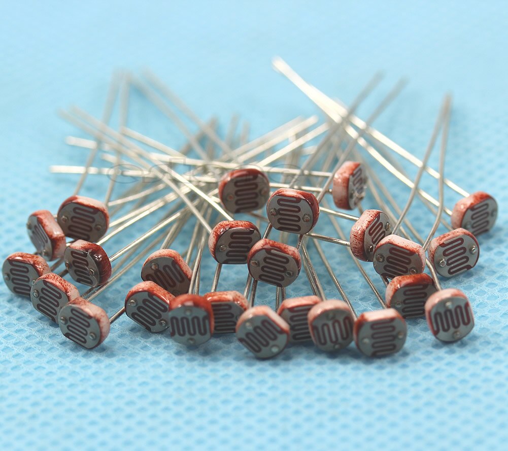 20 st fotoresistor  gl5528 ldr motstånd foto ljusberoende ljussensor 40je