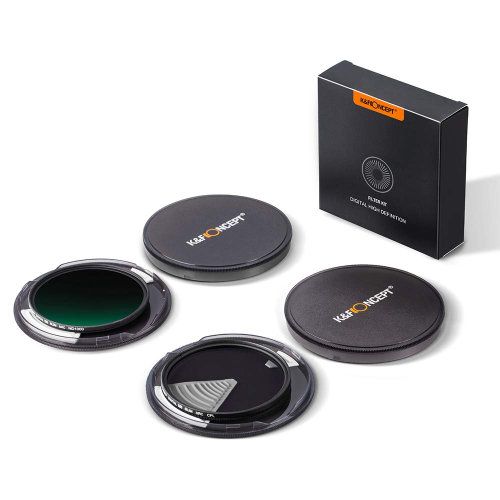 K & F Concept ND1000 Cpl Polarisator Filter 37/40.5/43/62/67/82Mm Filter Kit Neutral Density Voor Camera W/ Multi Layer nano Gecoat