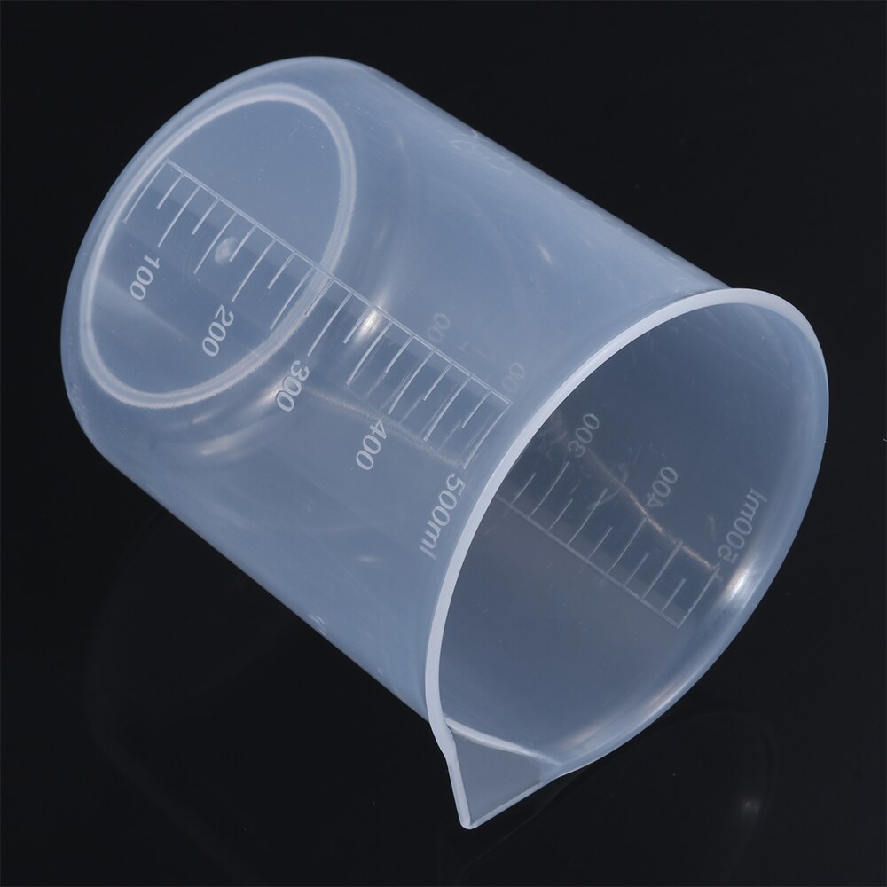 Plastic Measuring Cup Transparent Mug Liquid Jug Laboratory Beaker Graduated Cup Kitchen Measurement Tool Baking Supplies