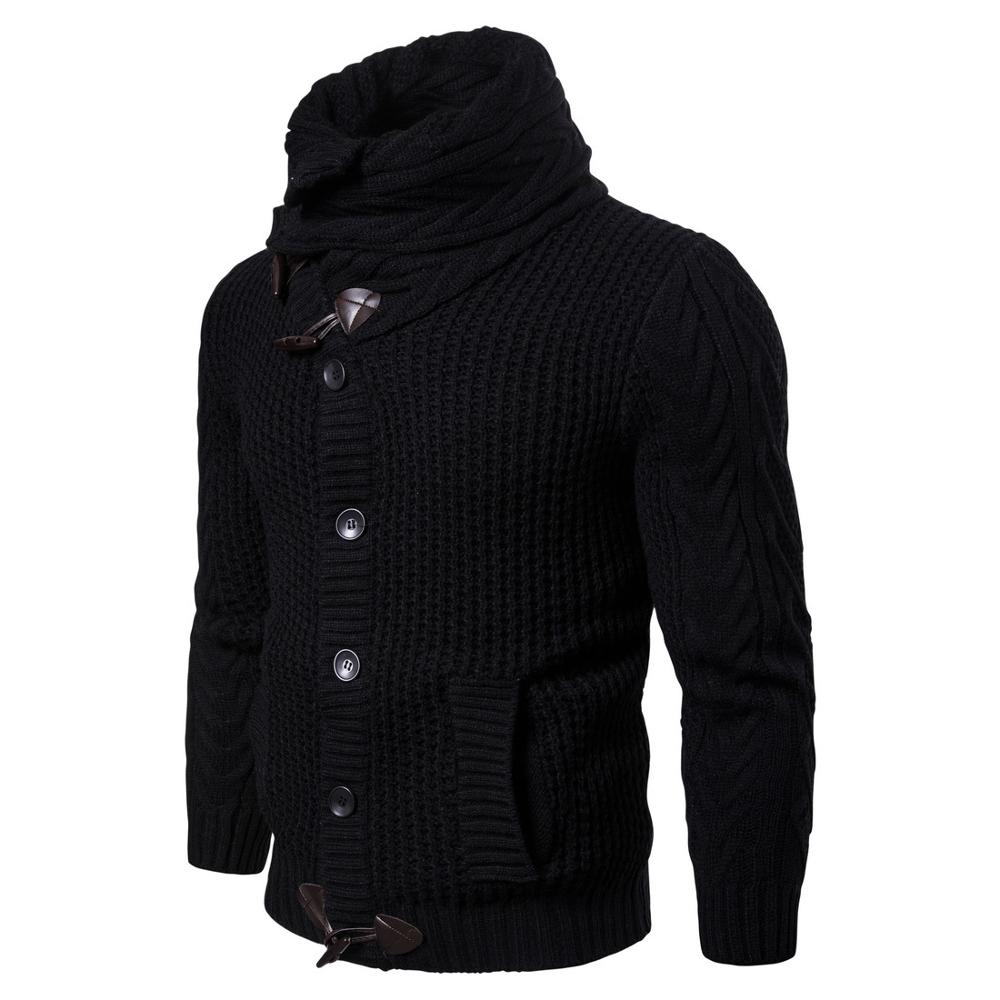 Suéteres de punto para hombre, suéteres de algodón ajustados e informales a la , otoño e invierno,