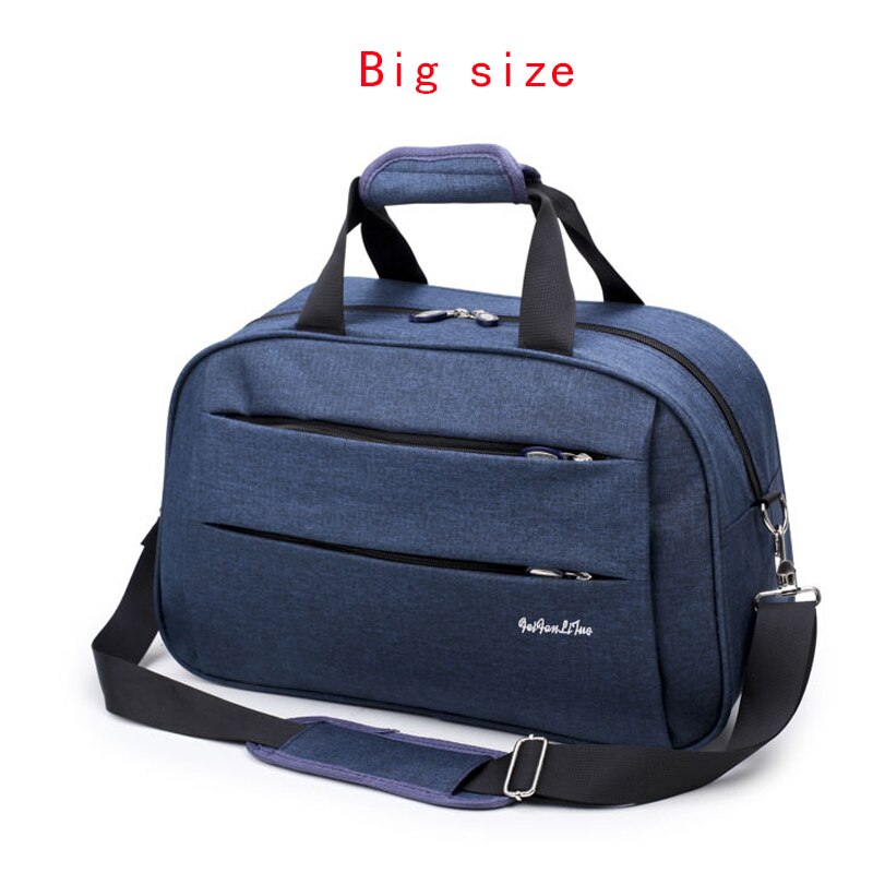 Mænds forretning rejsetaske stor kapacitet kvinders rejsetasker taske bagage håndtaske udendørs opbevaring emballage terning bagage tote: Stor blå rejsetaske