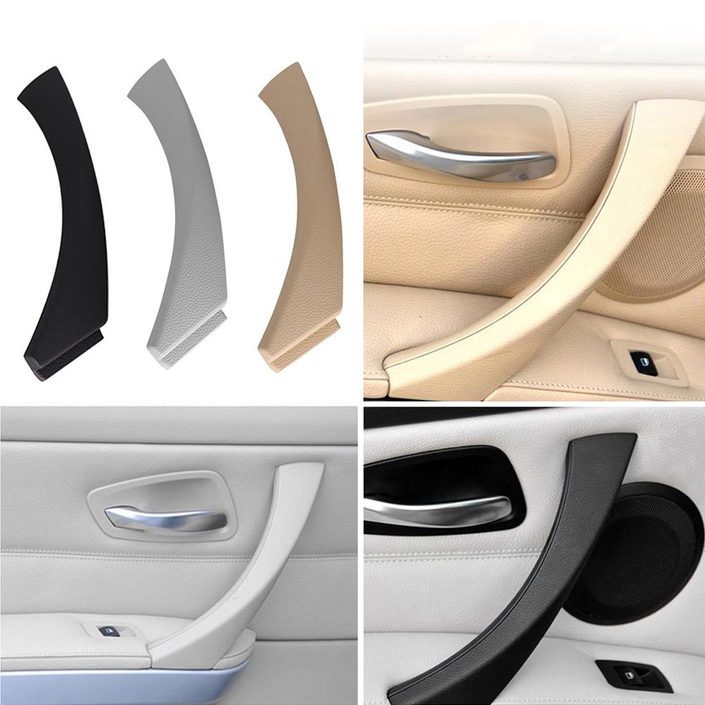 Left Side Inner Door Panel Handle Pull Trim Cover for BMW E90 E91 (Black)