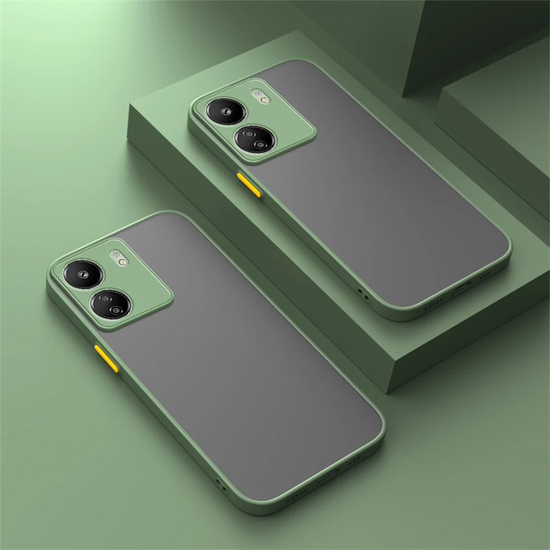 Casos de telefone luxuosos à prova de choque para xiaomi redmi 13c 14c 12 10c 10 9c armadura capa de silicone para redmi 13c 12c 12 14c capa fosca: alumínio / Preto