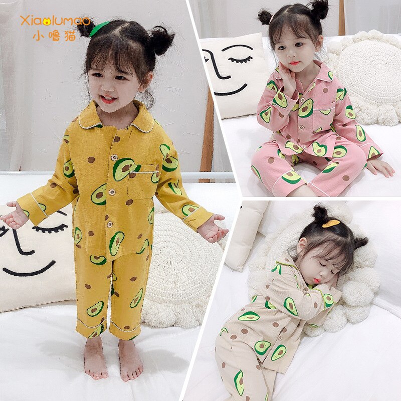 Pajamas kids Baby pajamas cotton children's clothing from 2 to 7 years old cotton autumn pajamas set 3-8Y clothing