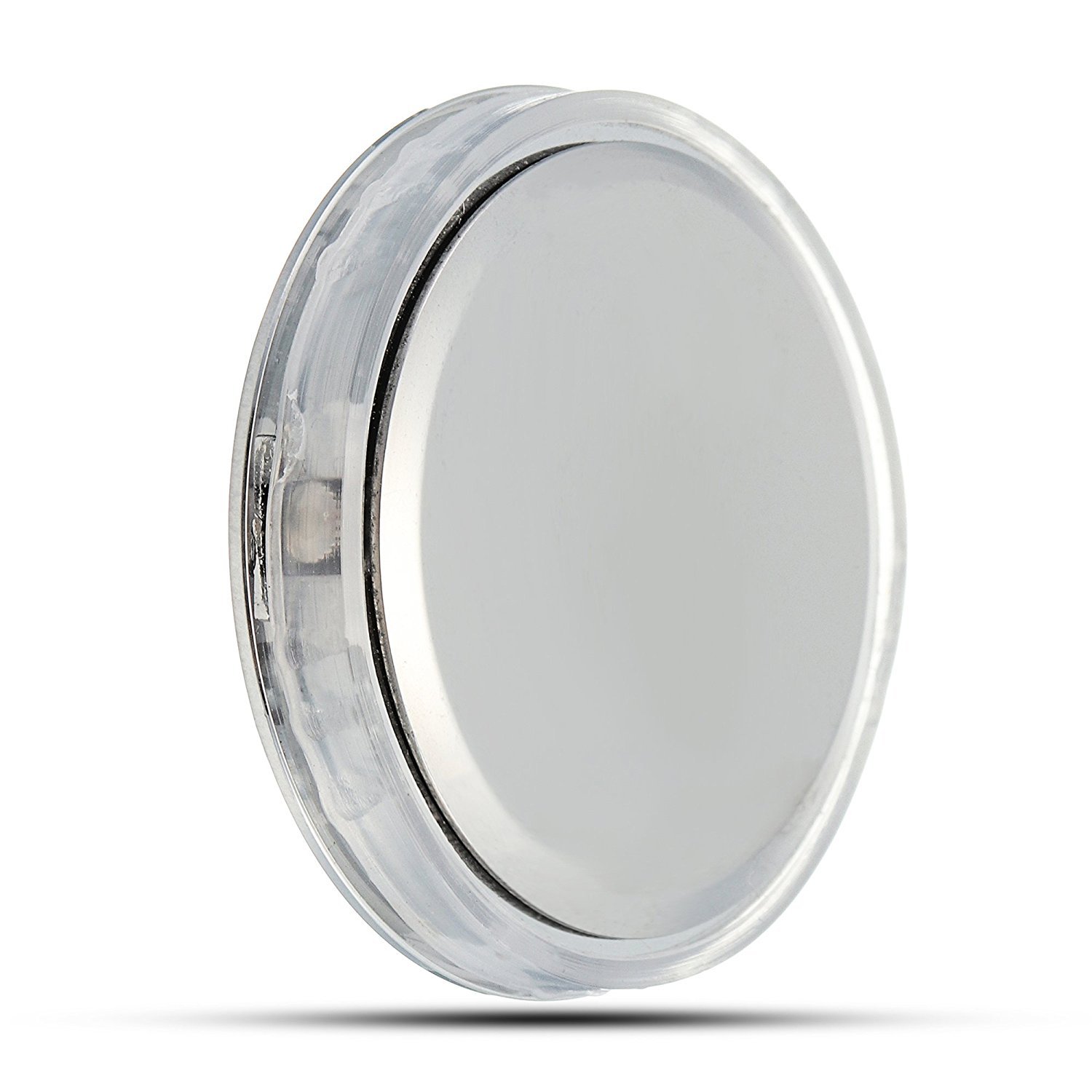 Mini Clock Insert Quartz Movement Round 1 7/16" (35mm) Miniature Clock Fit Up Black Face Silver Tone Bezel Roman Numerals