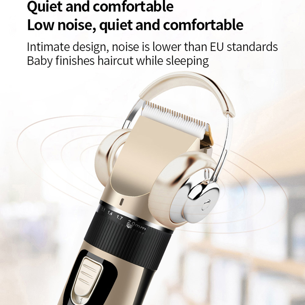 Thuis Usb Baby Elektrische Kapsel Trimmer Batterij Familie Mannen Tondeuse Waterdicht R-Hoek Keramische Laag Geluidsniveau Haar cutter