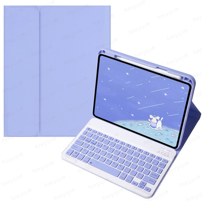 Draadloze Toetsenbord Case voor iPad Air 11 ''M2 2024 Air 6e Generatie met Potlood Houder Afneembare Toetsenbord cover Funda