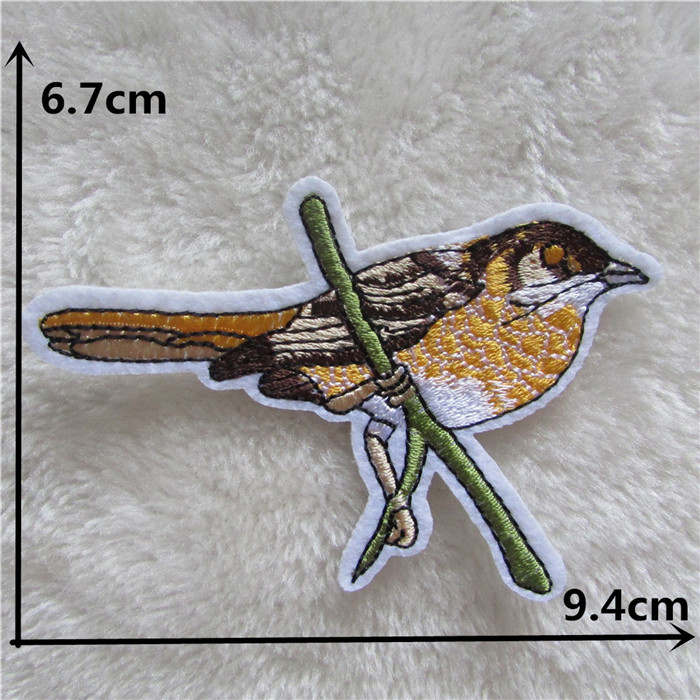 Jaar stijl vogel smeltlijm applicatie borduurwerk patch diy patches strepen  c2169-c2258: C2169