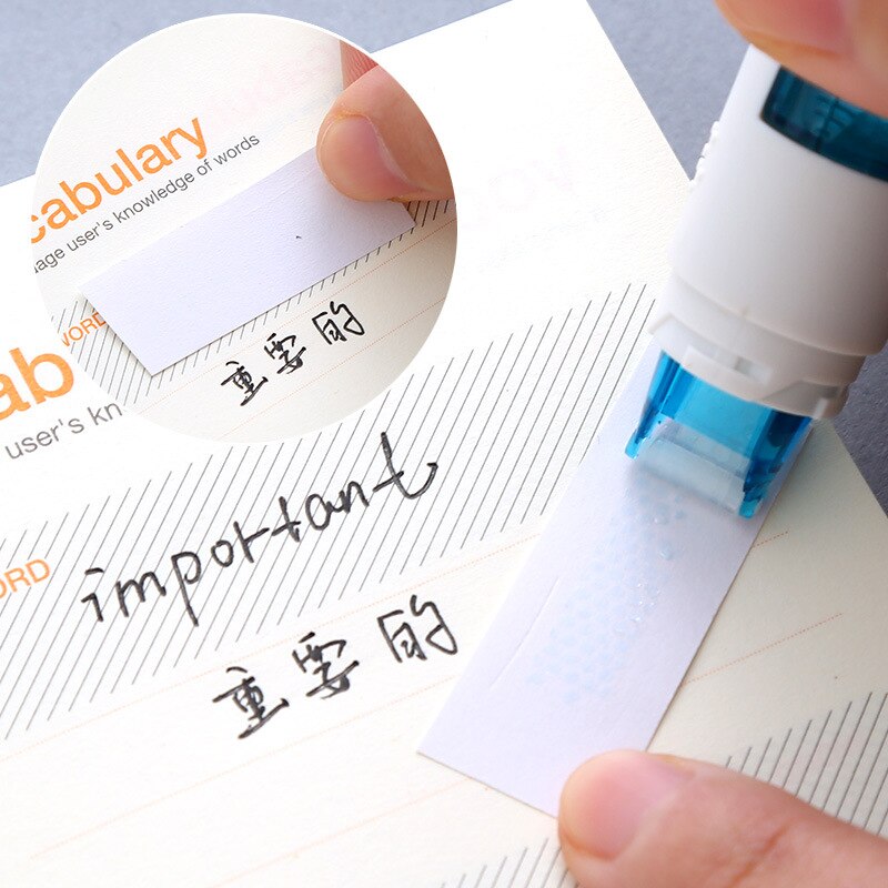 4 kleuren vervangbare dubbelzijdige tape kleefstof dispenser student kantoorbenodigdheden benodigdheden voor school dubbelzijdige tape