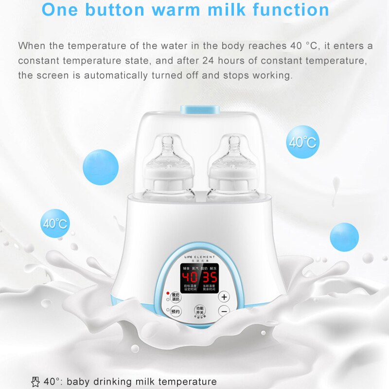 Kbxstart Multifunction Warm Milk Sterilizer Baby Feeding Bottle Warmer Heater Universal Bottle 220V Electric Warmer Milk Food