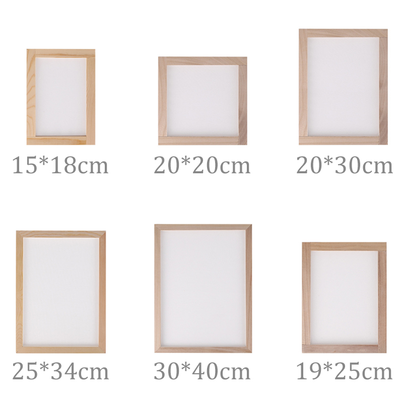 Paper Making Mould Screen Traditional Diy Craft Wooden Papermaking Screen Frame Kids Children Diy Paper Craft Rectangular Mold