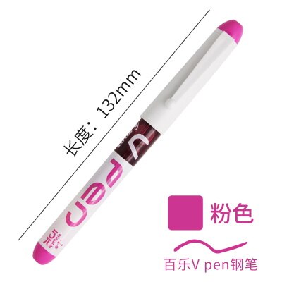 1pcs PILOT Fountain pen SVPN-4W V Pen Straight liquid disposable color pen Student Words Office Signature Supplies M nib: Pink