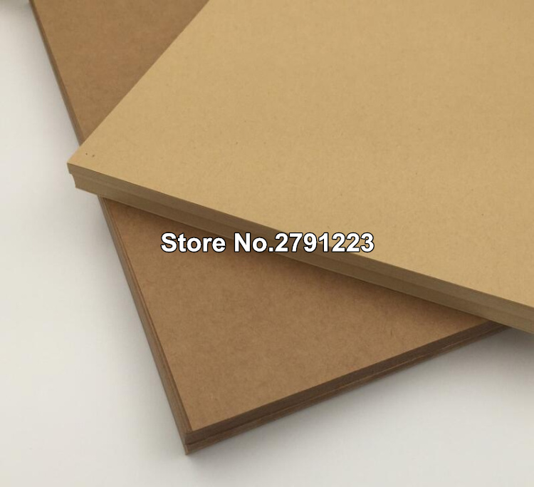 20pcs/lot A4 ! A4 Thick Brown Kraft Paper Paperboard Cardboard Card Blank