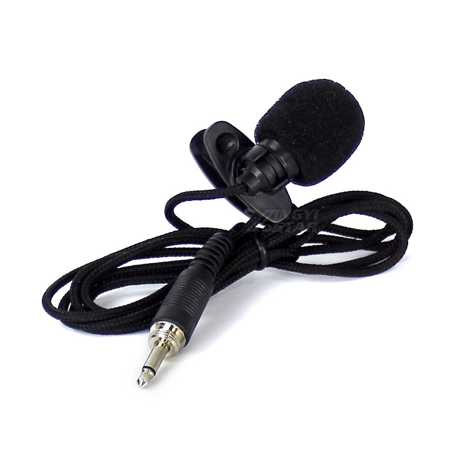 Microfone Lapela Tie Clip Lavalier Microphone 3.5mm Screw Plug Lapel Mic Mike For DSLR Camera UHF Wireless System