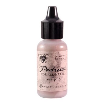 American Ranger VINTAJ PATINA Jewelry Handmade Old Pigment Metal Oxide Green Rust Effect Watercolor: Rose Gold