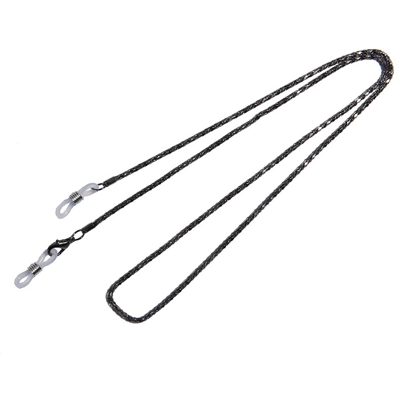 1 stuk  or 3 stuks 75cm zonnebrillenkoord metalen brillenkoord ketting voor leesbrillen 3 kleuren: Zwart
