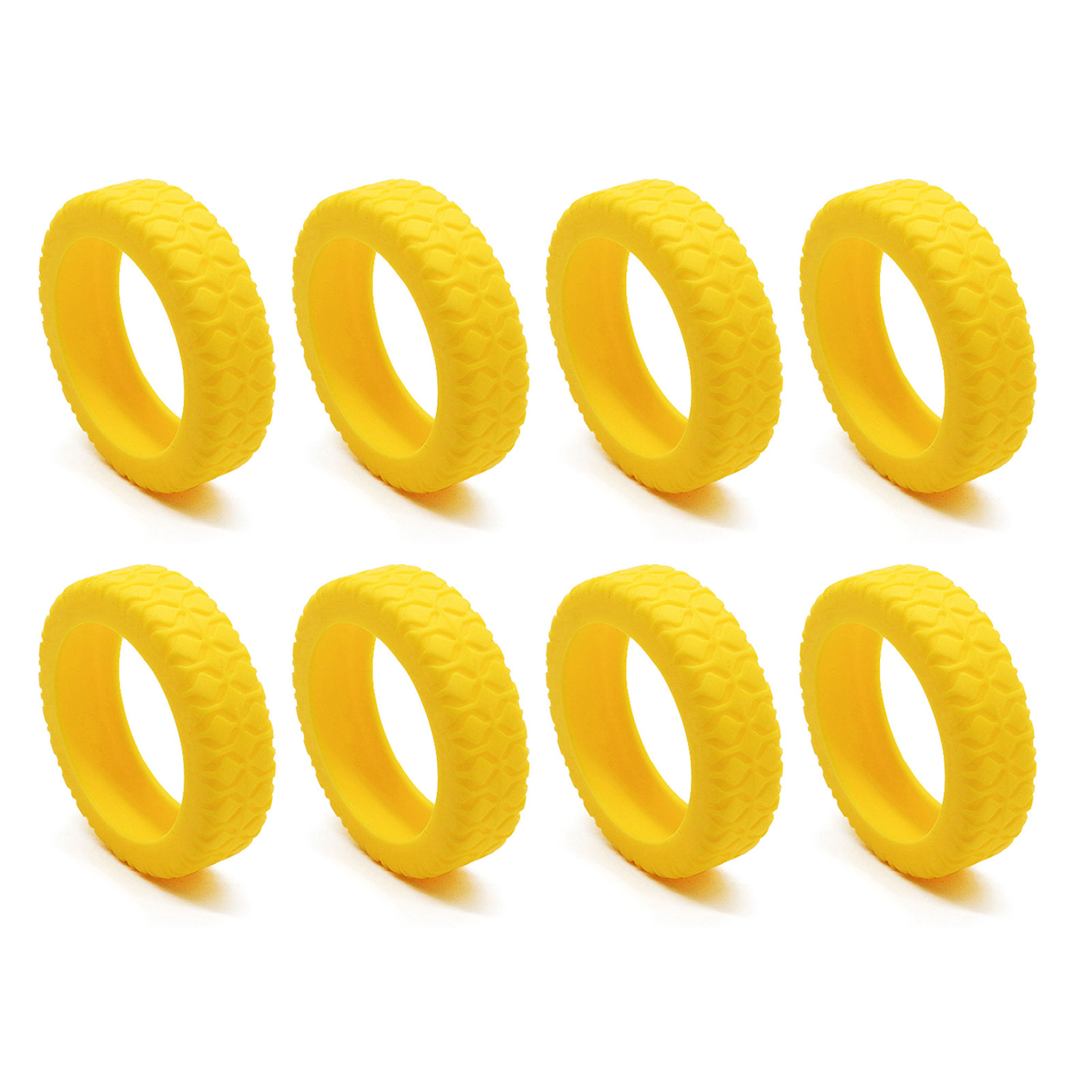 Luggage Compartment Wheel Protection Cover Wear Resistant Silicone Protection Cover For Suitcase/Office Chair Caster: M / light yellow