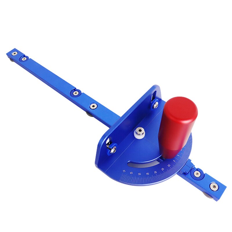Miter Gauge Table Saw/Router With Rail Stop Aluminum Profile Fence Saw Assembly Ruler Carpenter DIY Woodworking Tool: Miter Gauge
