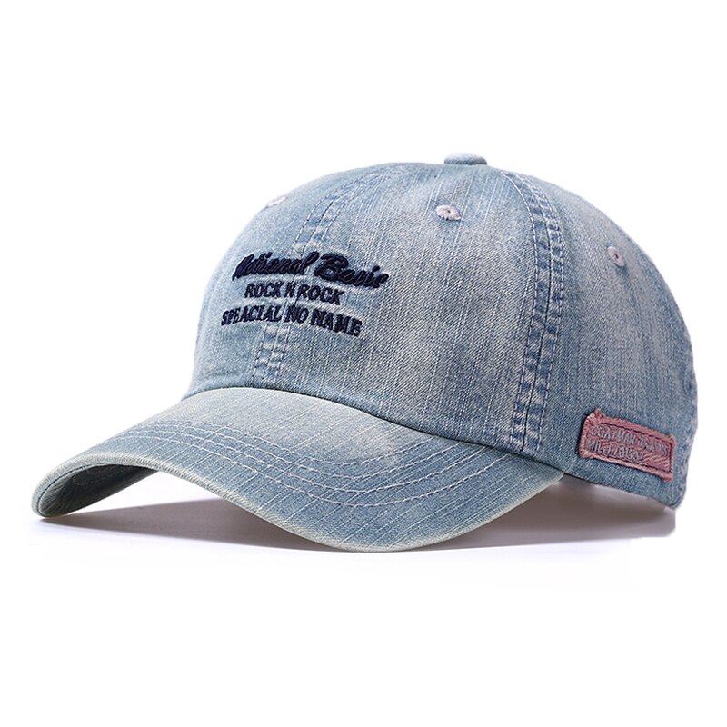 Adult Denim Baseball Hats Lady Summer Sun Cap Men Big Size Casual Snapback Caps 56-65cm 18 Colors