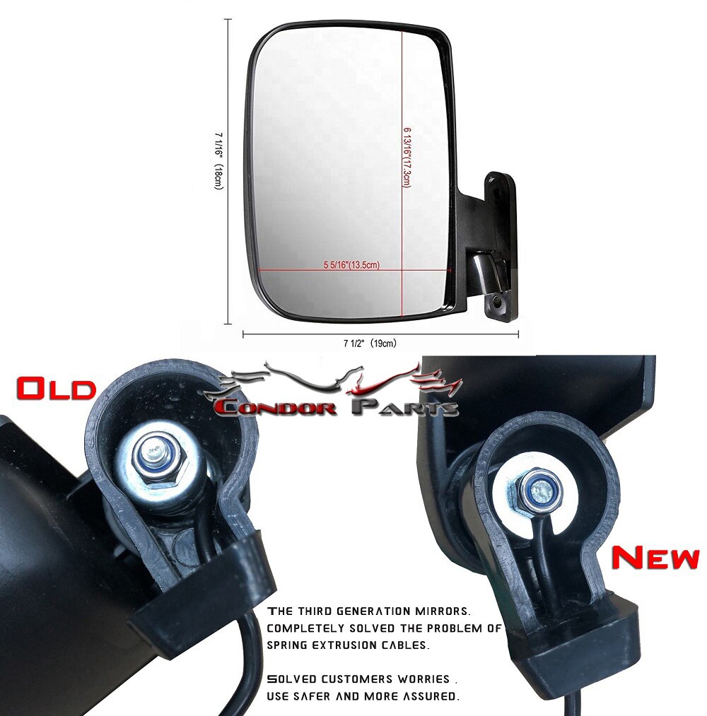 Kondor Teile-sterben 3rd Generation Golf Warenkorb LED Seite Spiegel Mit Blinker, Hardware- Enthalten.