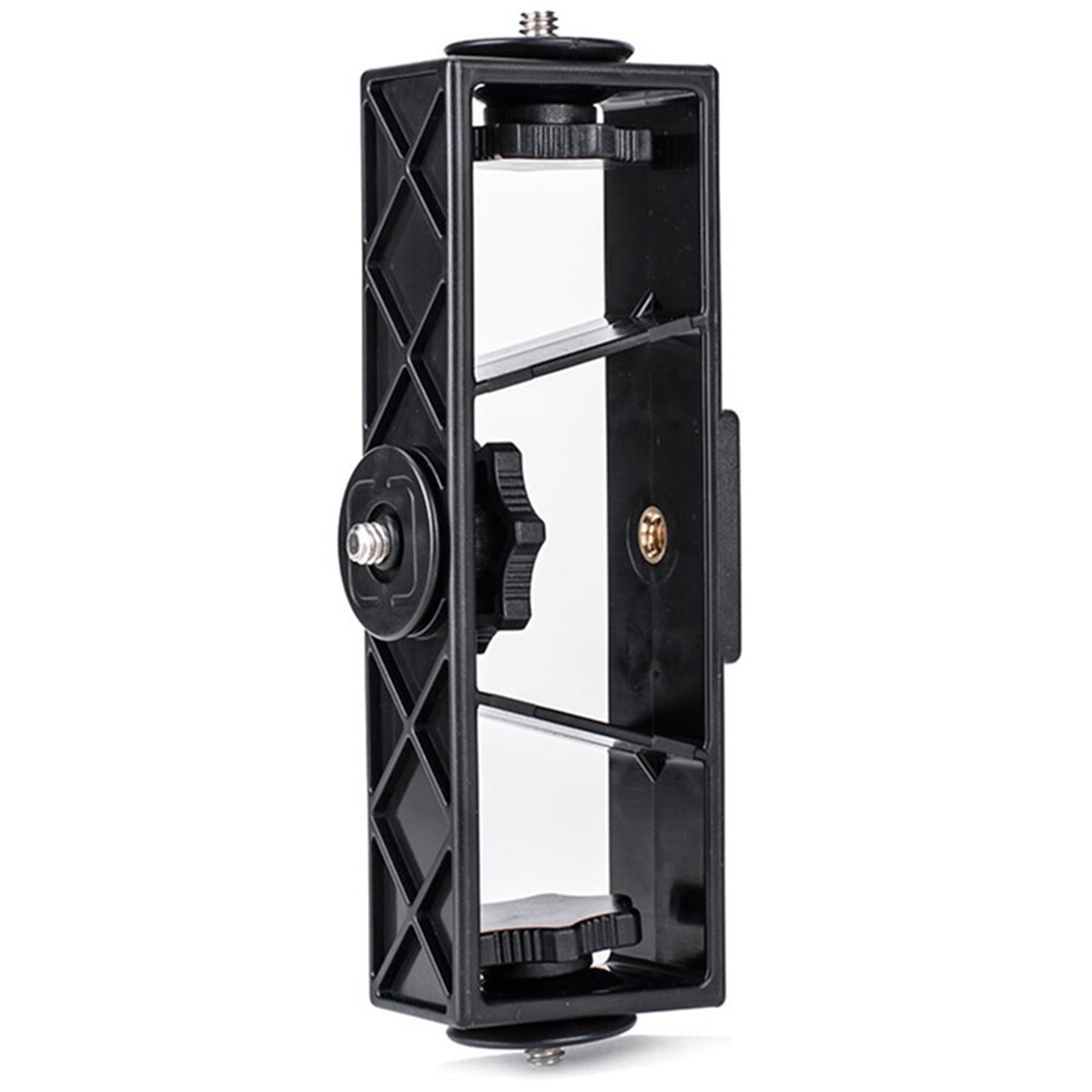 Multi Head Three Position Mobile Phone Stand Clip Bracket Holder 3-Position Live Tripod Camera 1/4 Connector Smartphone Selfie