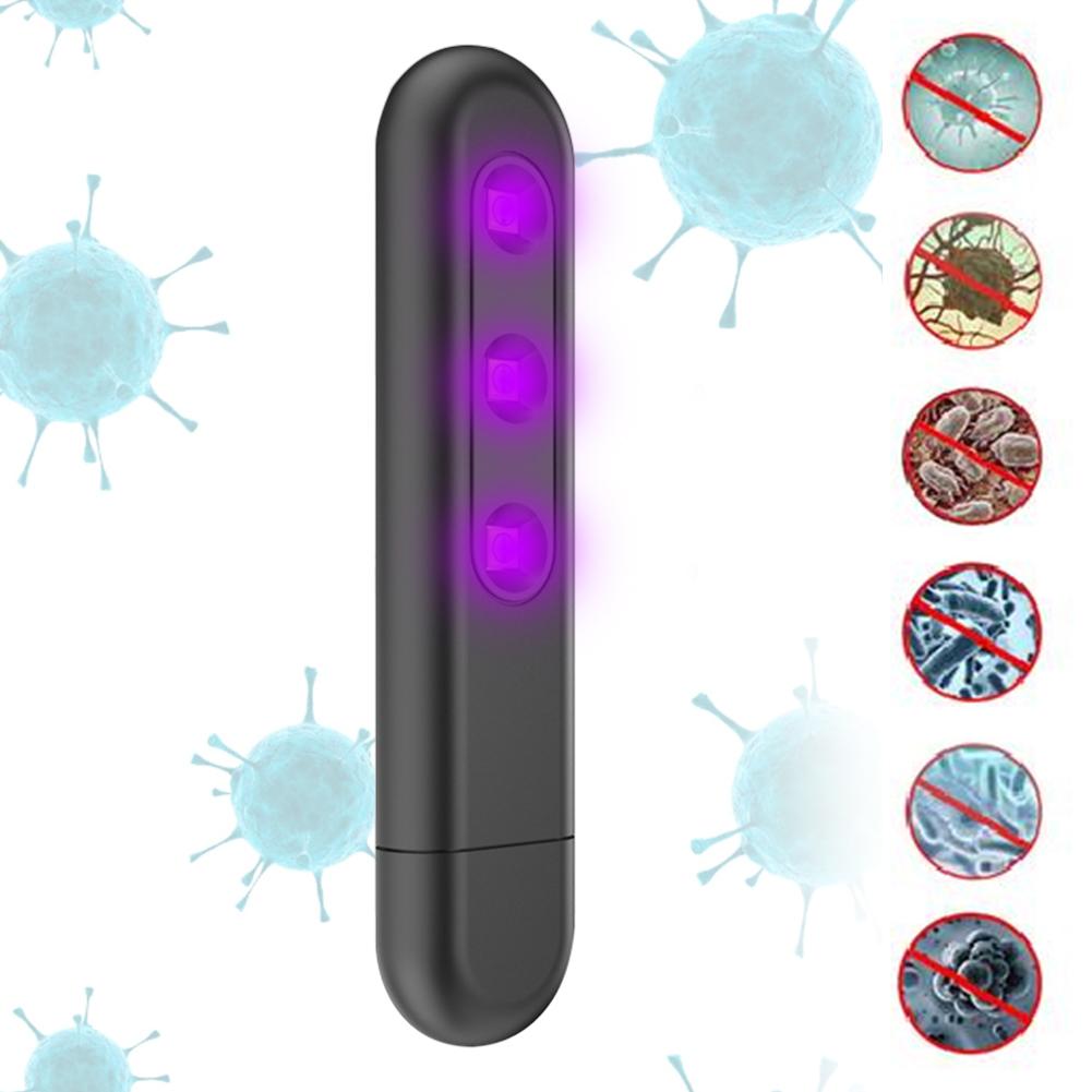 Ultraviolet Germicidal Light Portable Handheld USB Rechargeable UVC Sterilizing Lamp Kill Dust Mite UV Lamp For Home Hospital