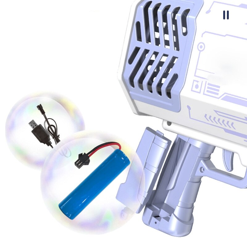 Bubble Toy Bubble Machine con 69 fori per bambini novità Summer Yard Play Gift