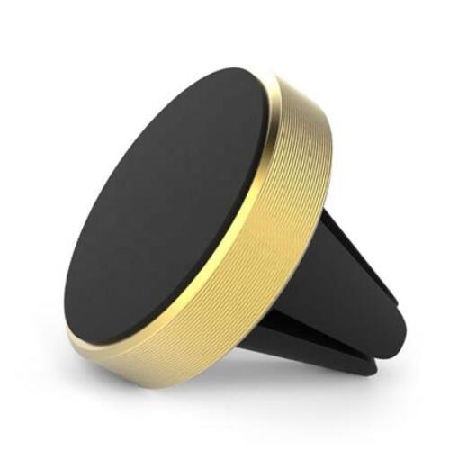 Metal Magnetic Phone Holder in Car Air Vent Mount Magnet Stand Smartphones Holder Support All Mobile Phone For iPhone Huawei: gold