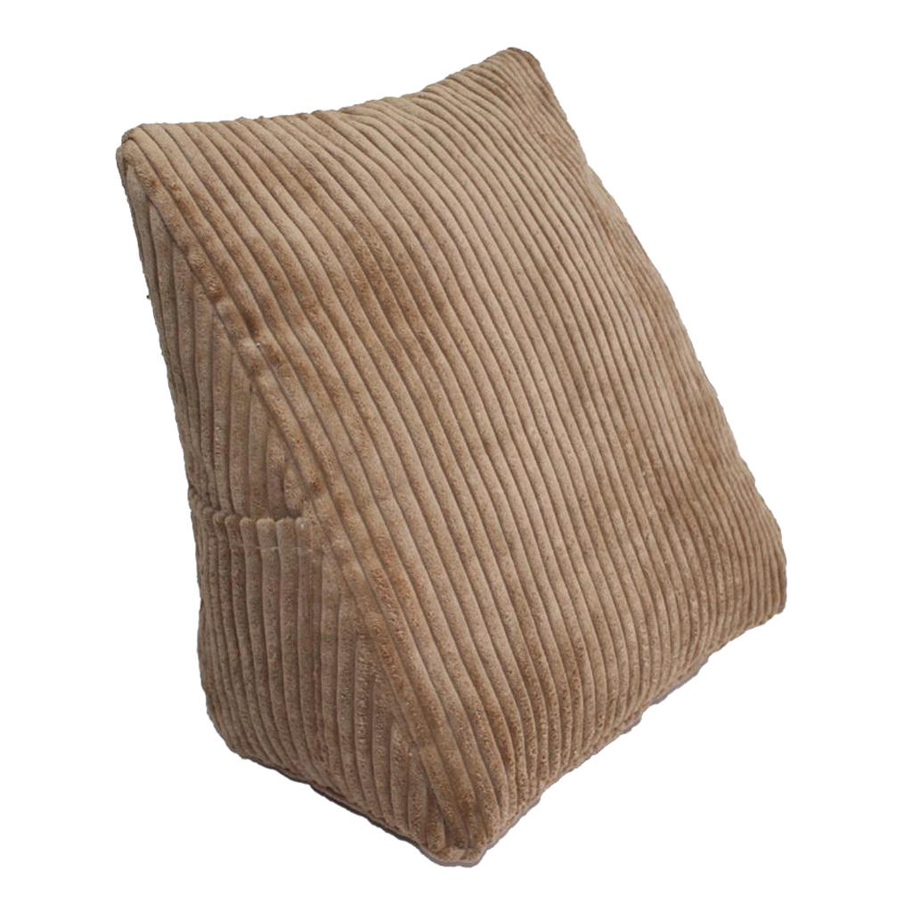 Rear Triangle Wedge Reading Pillow Sofa Couch Headboard Cushion Pregnant Pillow: Coffee