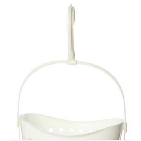 3 Tier Plastic Basket Shower Caddy Hanging Rack Tidy Shelf Organiser Storage,White