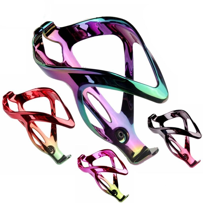 Bike Water Bottle Cage Lightweight Adjustable Bicycle Bottle Holder MTB Road Bike Kids Bikes Pink Green Gradient