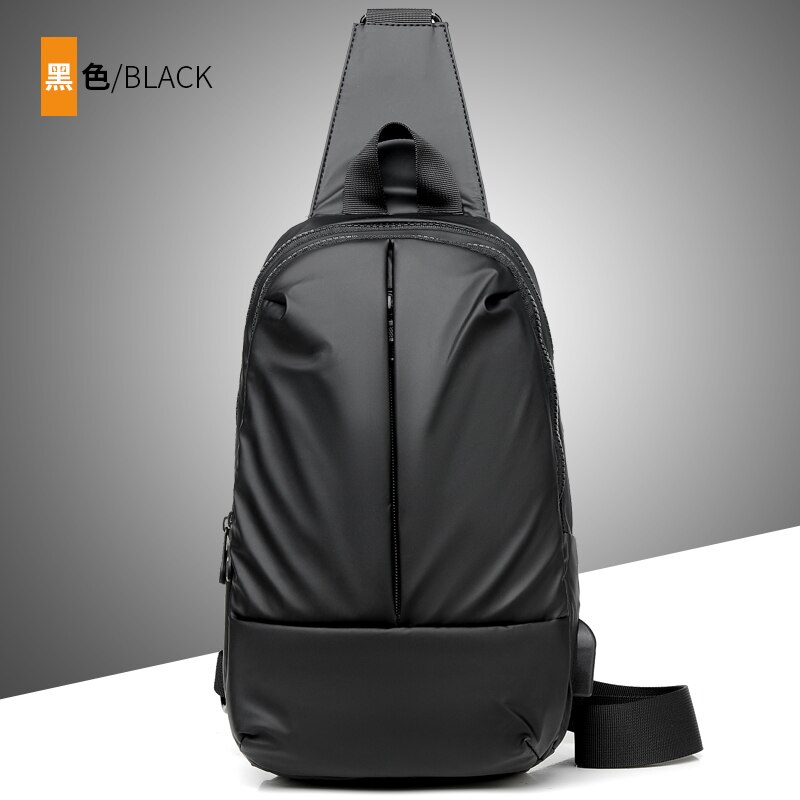 Männlichen Schulter Taschen Umhängetaschen Freizeit Anti Diebstahl Brust Tasche Schule Sommer Kurze Reise Boten Tasche Neue Männer: Schwarz