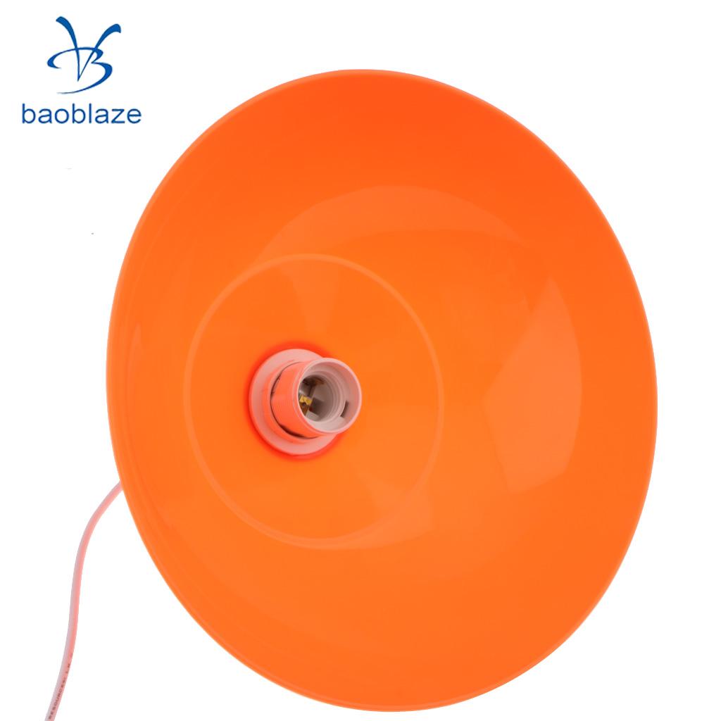 Lámpara semicircular de color naranja, 2 uds.