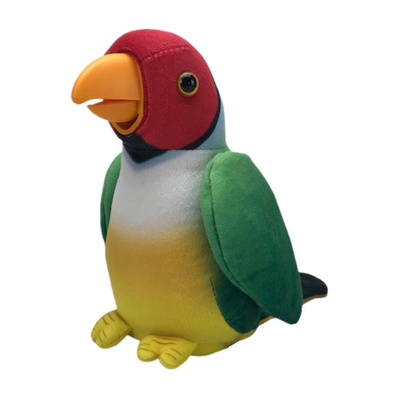 Multifunktions Elektrische Plüsch Papagei Sprechen Reden Wiederholen Winken Vogel Puppe Spielzeug L9CD: 1