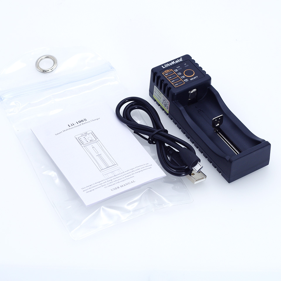 Liitokala Lii-100 Lii-202 Lii-402 Lii-PD4 100B Battery Charger, Charging 18650 1.2V 3.7V 3.2V 18350 26650 NiMH Lithium Battery