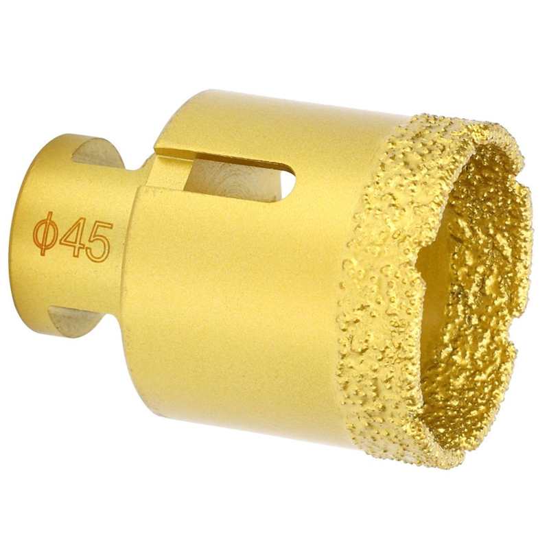 safety gloves gardening gloves Hole Saw Brazing Drill Bit Drilling Marble Concrete Opener Tools 45mm gloves garden