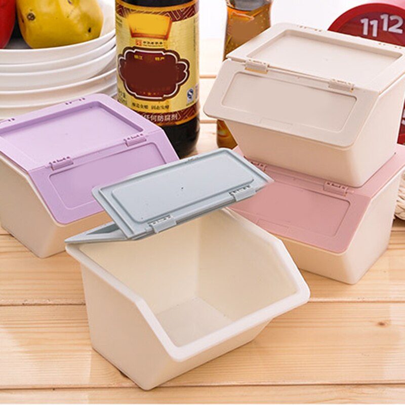 Good Healthy Desktop Plastic Storage Box Stationery Holder School Office Supplies Storage Box with Cover Stackable