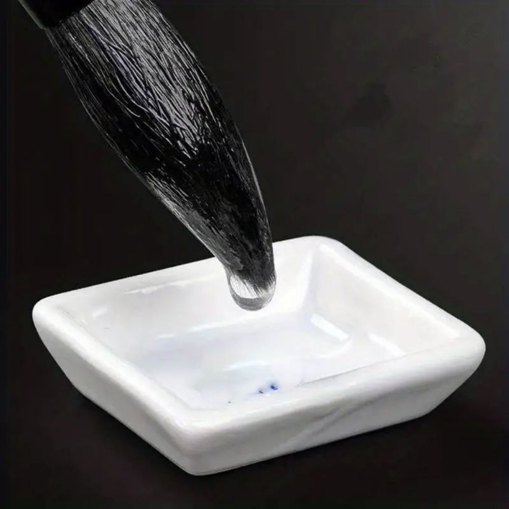 7-delige ronde eekhoornhaar kwastenset voor aquarel, inkten, gouache en tempera, professionele kunstenaarskwaliteit, houten handvat