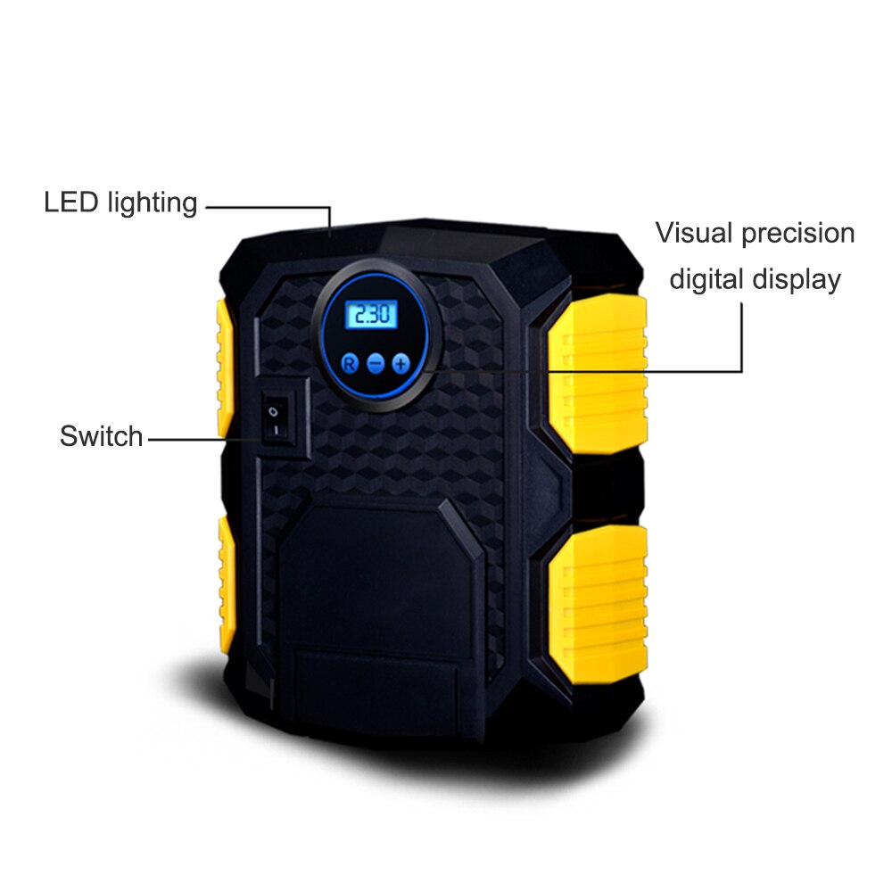 12V DC Portable Air Compressor Digitale Tire Inflator Autoband Pomp Air Compressor Tire Inflator Elektrische Auto Pomp