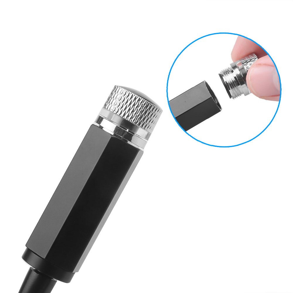 Kebidu-Mini proyector de estrellas LED USB, lámpara ambiental Universal para techo de coche, luz Interior, decoración automática, lámpara de galaxia nocturna