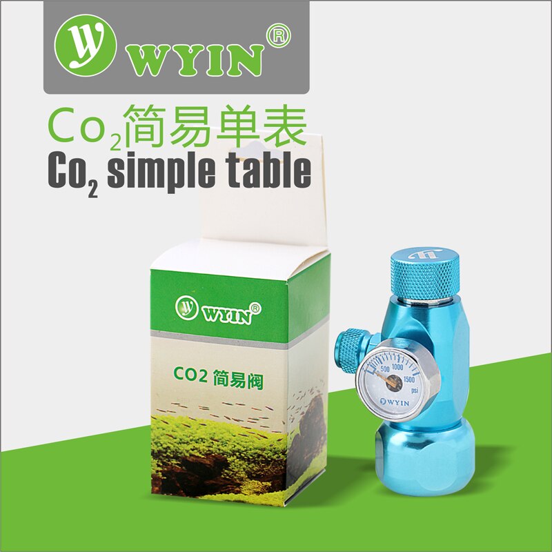 WYIN Aquarium Plant CO2 Simple Gauge Needle Valve Pressure Regulator JIS M22-14, W21.8