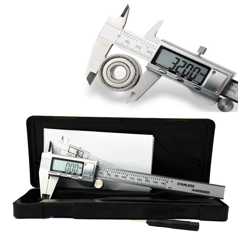 0-150mm 200mm 300mm Stainless Steel Digital Caliper Origin Mode Electronic Vernier Caliper Micrometer Digitaler Messschieber BOX