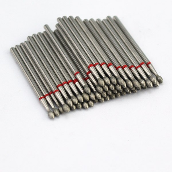 Ponceuse électrique pour ongles, jeu de mèches diamantées, fraise pour manucure, cuticules, accessoire pour Nail Art, 50pcs: SET19-34