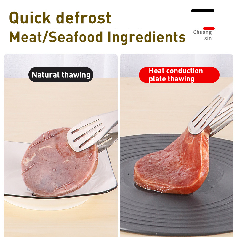 Household Thaw Board Tray Heat Transfer Conduction Plate Fast Defrosting Plate Food Plates Gas Top Kitchen Tools For Pot Protect