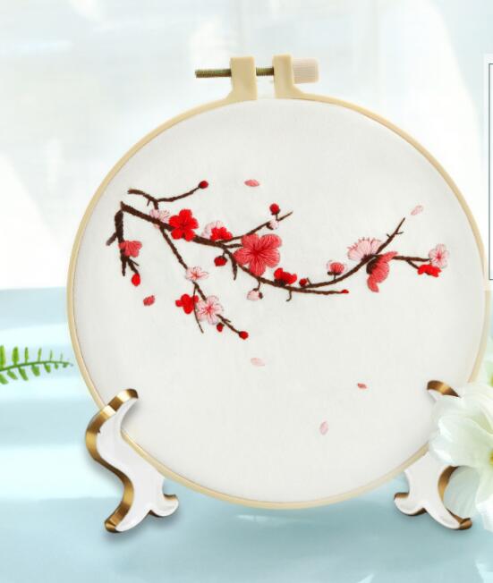 DIY Embroidery Flower Painting Interesting Handicrafts DIY Material Kits Beginner Embroidery Embroidery Kit Stitch Kit: 414