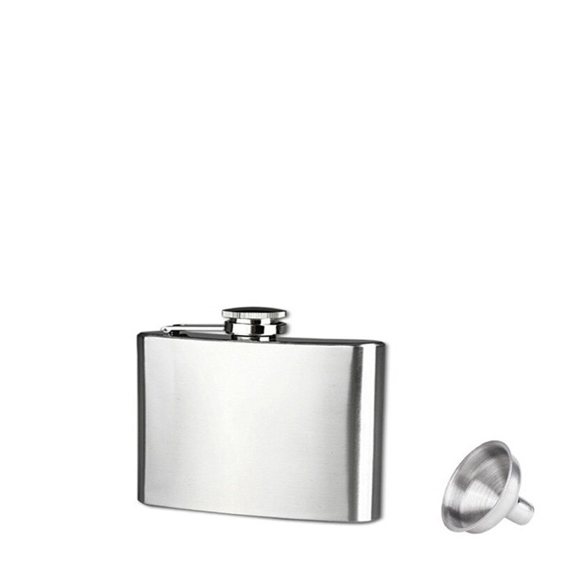 Stainless steel hip flask + funnel 4 5 6 7 8 10 oz Stainless Steel Hip Liquor Alcohol Flask Cap + Funnel F80