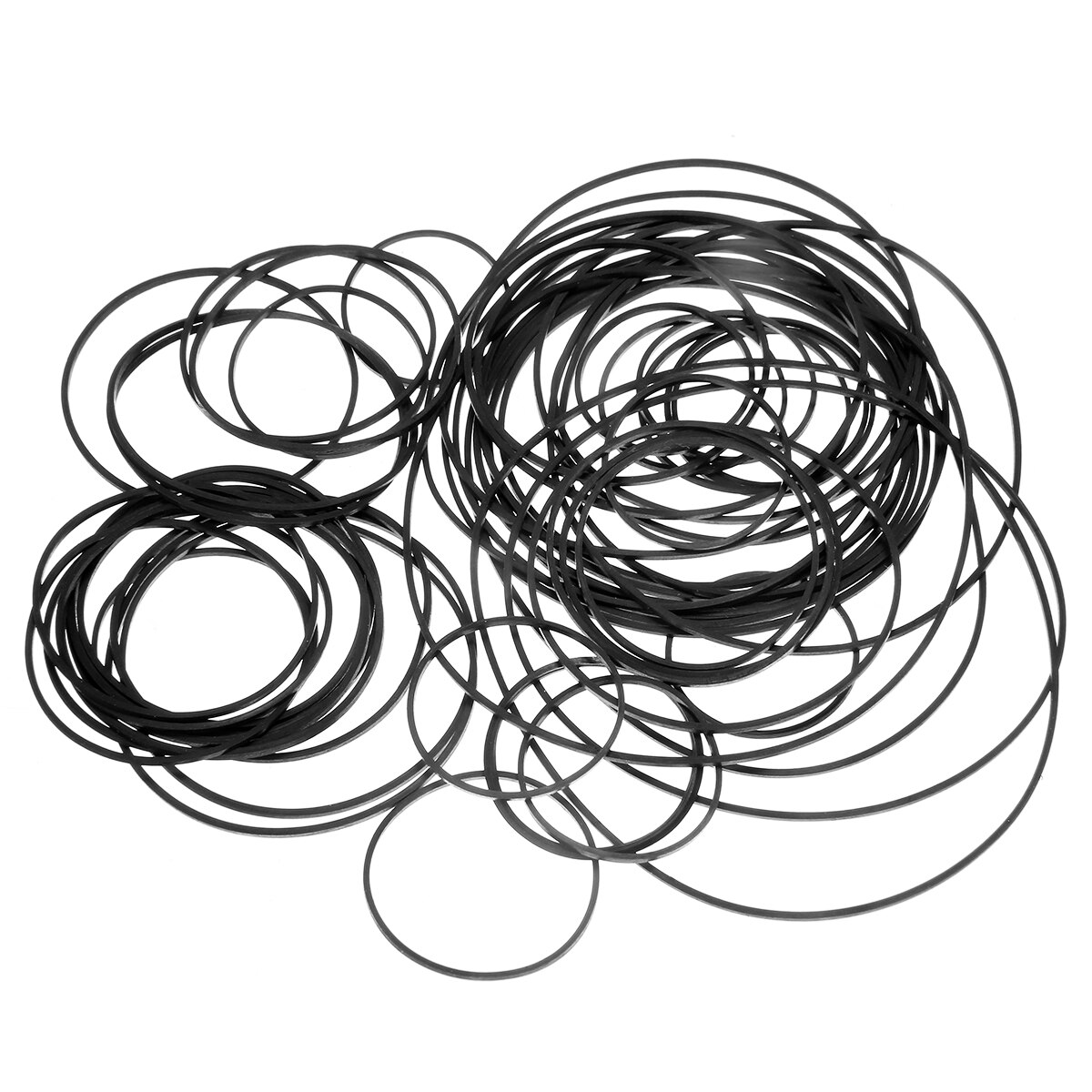 60 pcs Universal 40-130mm Mix Cassette Tape Belt Assorted Common Belt Pro for Recorders CD-ROM Video Machines DVD