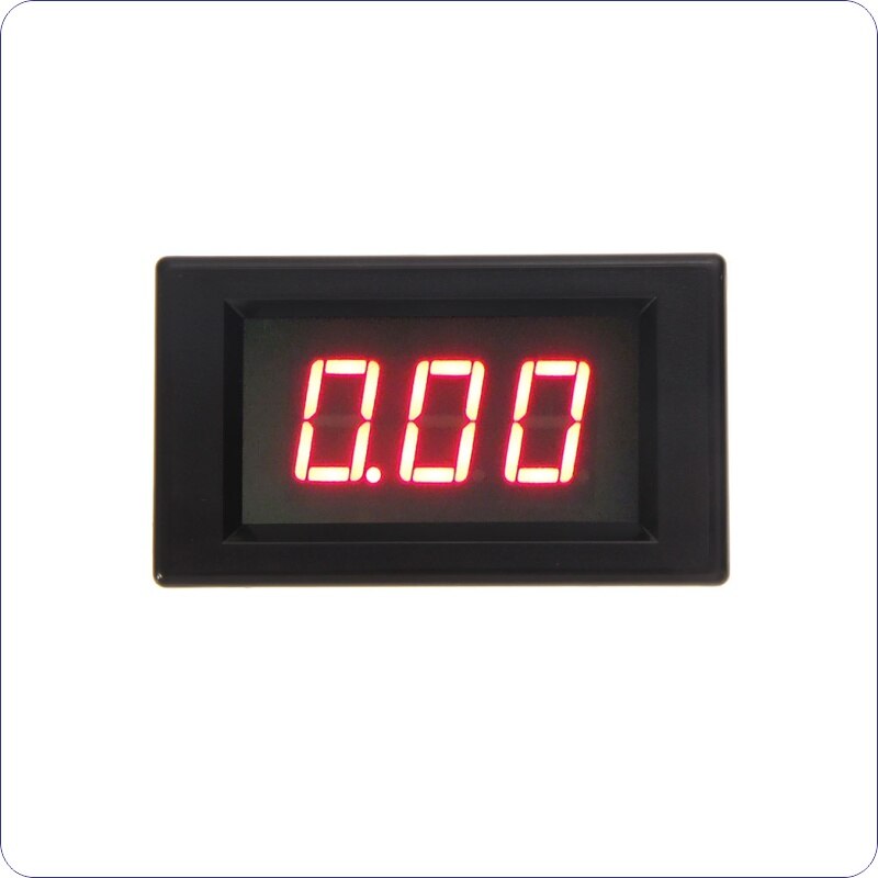 LED Display Red Digital Amp Panel Meter D85 AC Ampere meter AC 80-300V Current Meter AC 10A 30A 50A 100A AC Ammeter Black White: Black cover-Red / 100A
